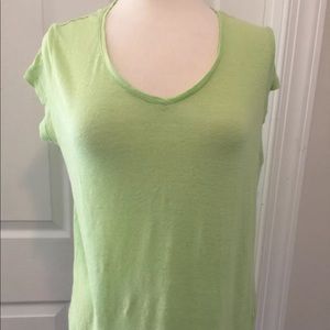 J Jill Love Linen Med Petite Tee Shirt